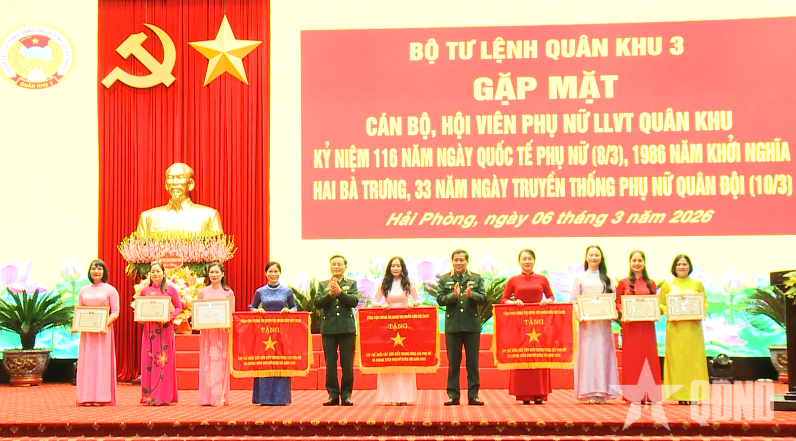 Bộ tư lệnh Quân khu 3 gặp mặt cán bộ, hội viên phụ nữ nhân Ngày Quốc tế Phụ nữ 8-3